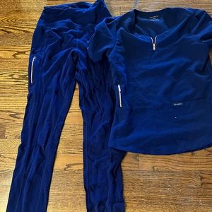 Jaanuu scrubs navy blue worn once just don’t need anymore